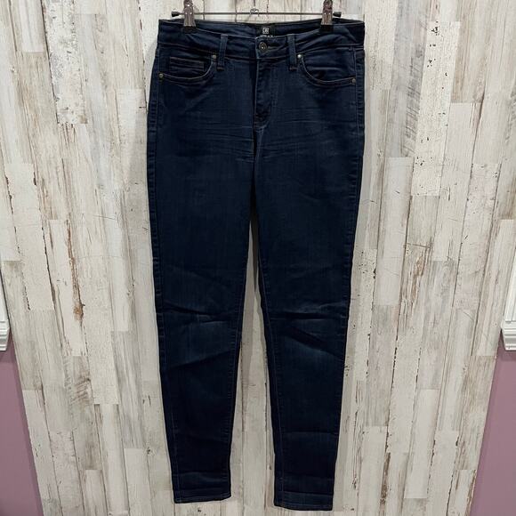 Just Black Denim USA Low Rise Skinny Jeans BP790 Size 28 Dark Wash Classic - Picture 1 of 8